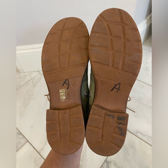 Casta, euro 38 US Women’s 7.5-8, Ravva Sage Green Perforated Leather Ankle Boots - Picture 9 of 10